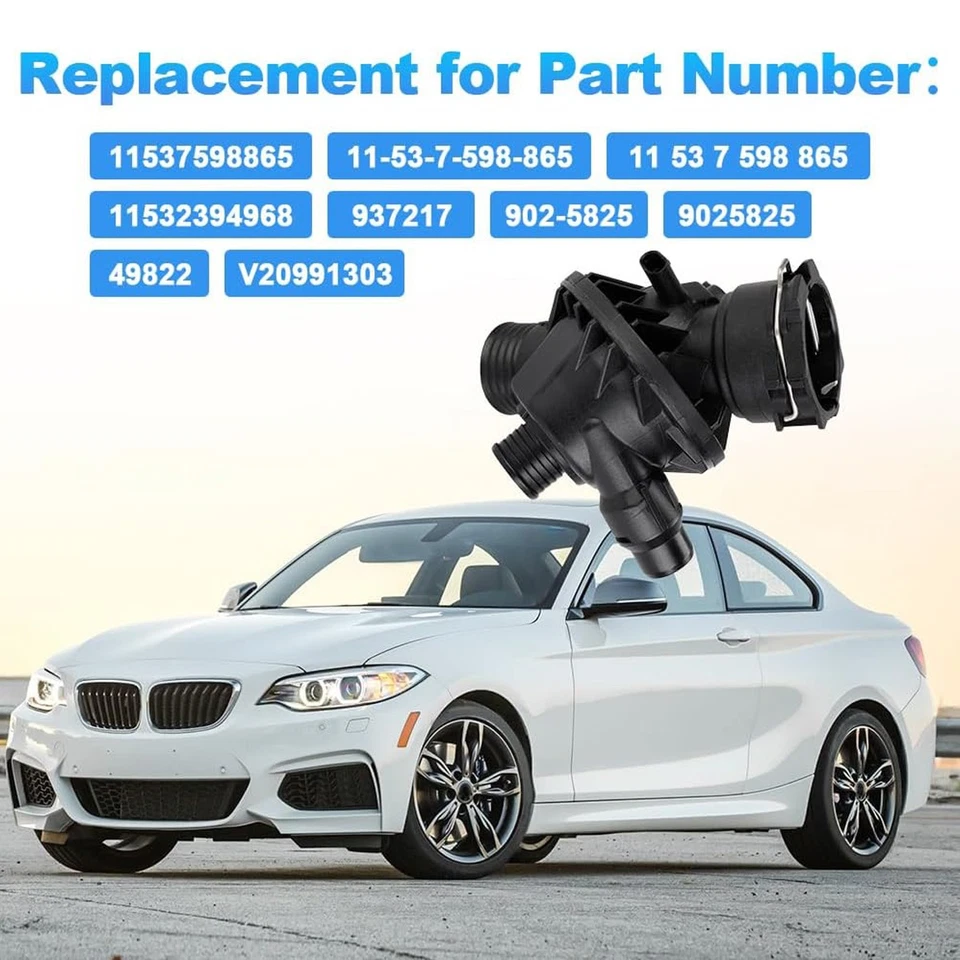 OSSCA Thermostat w/ Housing 11537598865 for BMW F15 F16 F22 F23 F30 F32 F33 F36 Foto 3 de 4