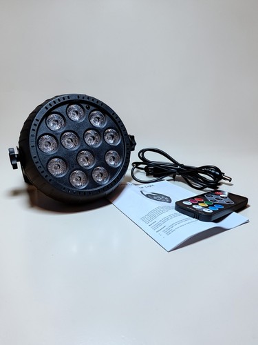 Rtktoup RGB 12 LED Par Scheinwerfer Akku kabellos Partylicht mit Fernbedienung