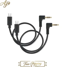 Compact Micro USB 15-Pin to 3.5mm Timecode Cable - 90° Angled for Sony Systems