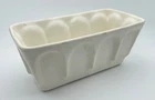 Hull Pottery Planter Cream White  Ceramic Vintage F12 Made USA Dish