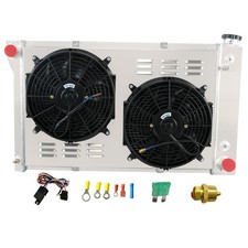 4-Row Alum Rad Shroud Fan Relay for 67-72 C/K G-Series Blazer Van P-Series Jimmy