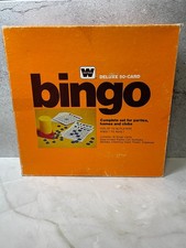 Whitman Deluxe 1974 BINGO GAME 50-card SET with DISPENSER - Original Box