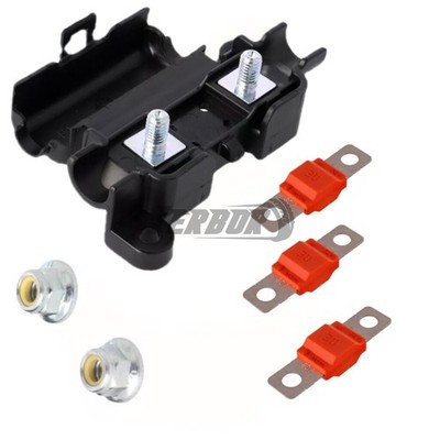 Halter & 3pcs 30A - 80A MIDI KFZ Sicherung Midi Sicherungshalter  SET Fuse