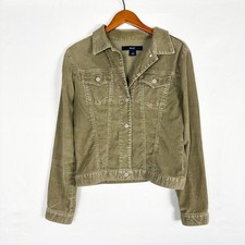 Vintage Y2K Gap Corduroy Jacket Green Size M Button Down