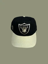 Oakland Raiders American Needle Wool Blockhead VTG Gray Brim Hat Flaw