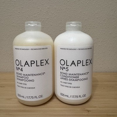 Olaplex No 4 Shampoo 17.75 oz No 5 Conditioner 17. 75 oz Duo