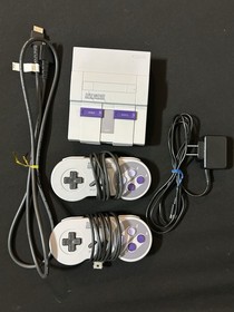 Nintendo Super NES Mini Classic Edition Control Deck W/Controller & Cords TESTED