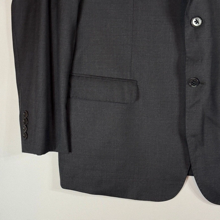 NEW Emporio Armani Mens 56 Long EU 46 US G Line Super 130s Gray Blazer Jacket - Image 4 of 4