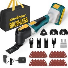 Brushless Oscillating Tool 20V with 28 Accessories Enventor