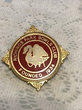 Richings Park Bowls Club Founded 1934 Badge Collectable 