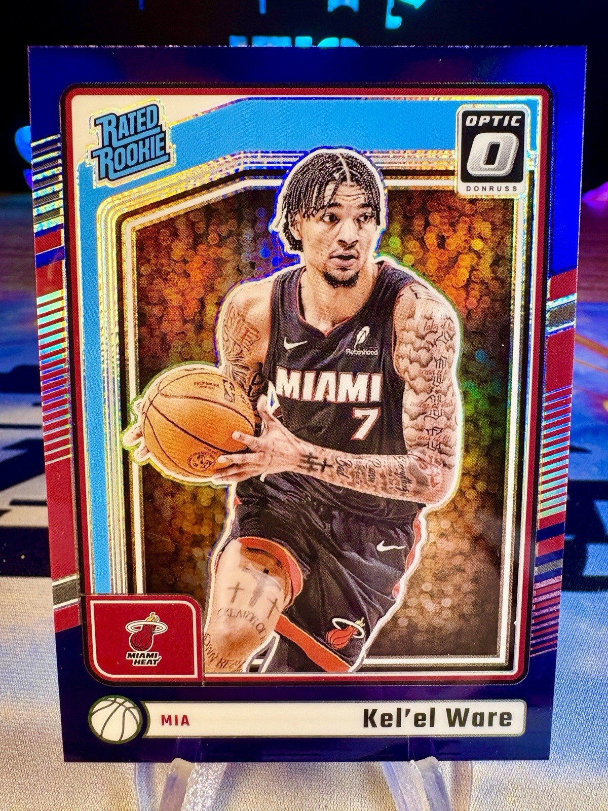 2024-25 Kel'el Ware Panini Donruss Optic Purple Holo Rated Rookie #280 Heat