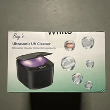 Ultrasonic Dental Appliance UV Cleaner  45kHz LED Cleaner Retainer Dentures