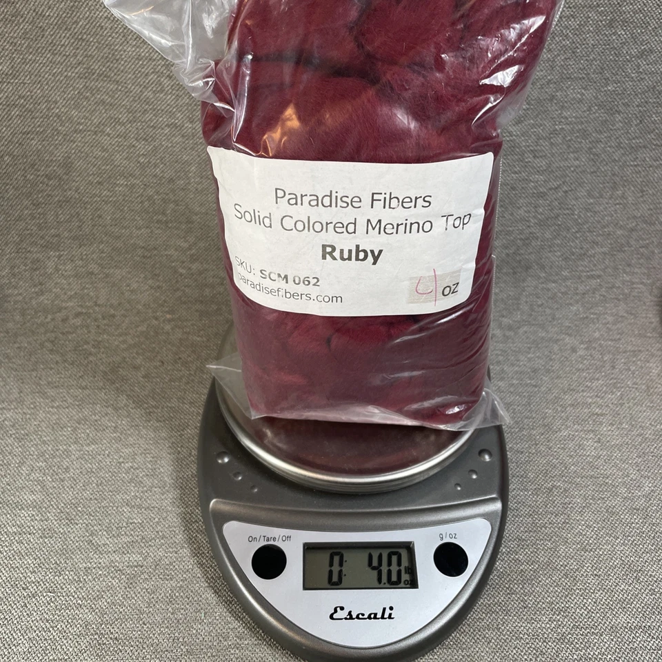 Purple MIX Wool Merino Top Roving Fiber Solid Colors Spinning Felting 4 x 4oz Ea - Image 3 of 4