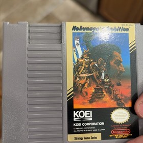 Nobunaga&rsquo;s Ambition NES Nintendo Game + Original Manual + Poster