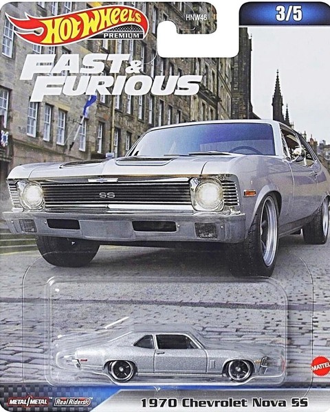 Hot Wheels Premium 1970 Chevrolet Nova SS Fast & Furious 1:64 Neu OVP-image