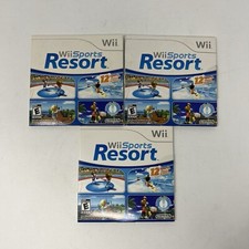 NO GAME Lot Of 3 Wii Sports Resort Nintendo Wii Empty Sleeves Only