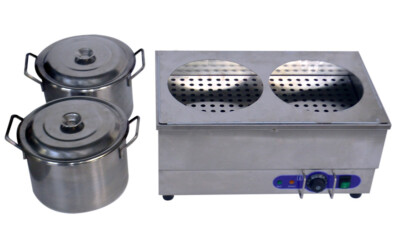 Electric Food Warmer Stockpot Soup Marmite Steamer Stainless Steel Pot w/ Faucet