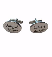 Father of The GROOM Metal/ Enamel Finish CUFFLINKS