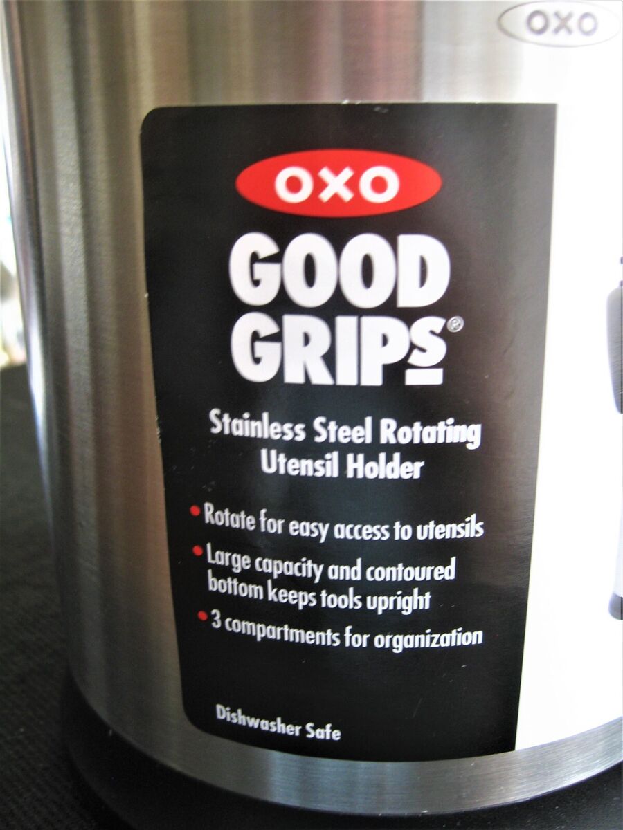 OXO Good Grips Stainless Steel Rotating Utensil Holder - Spoons N