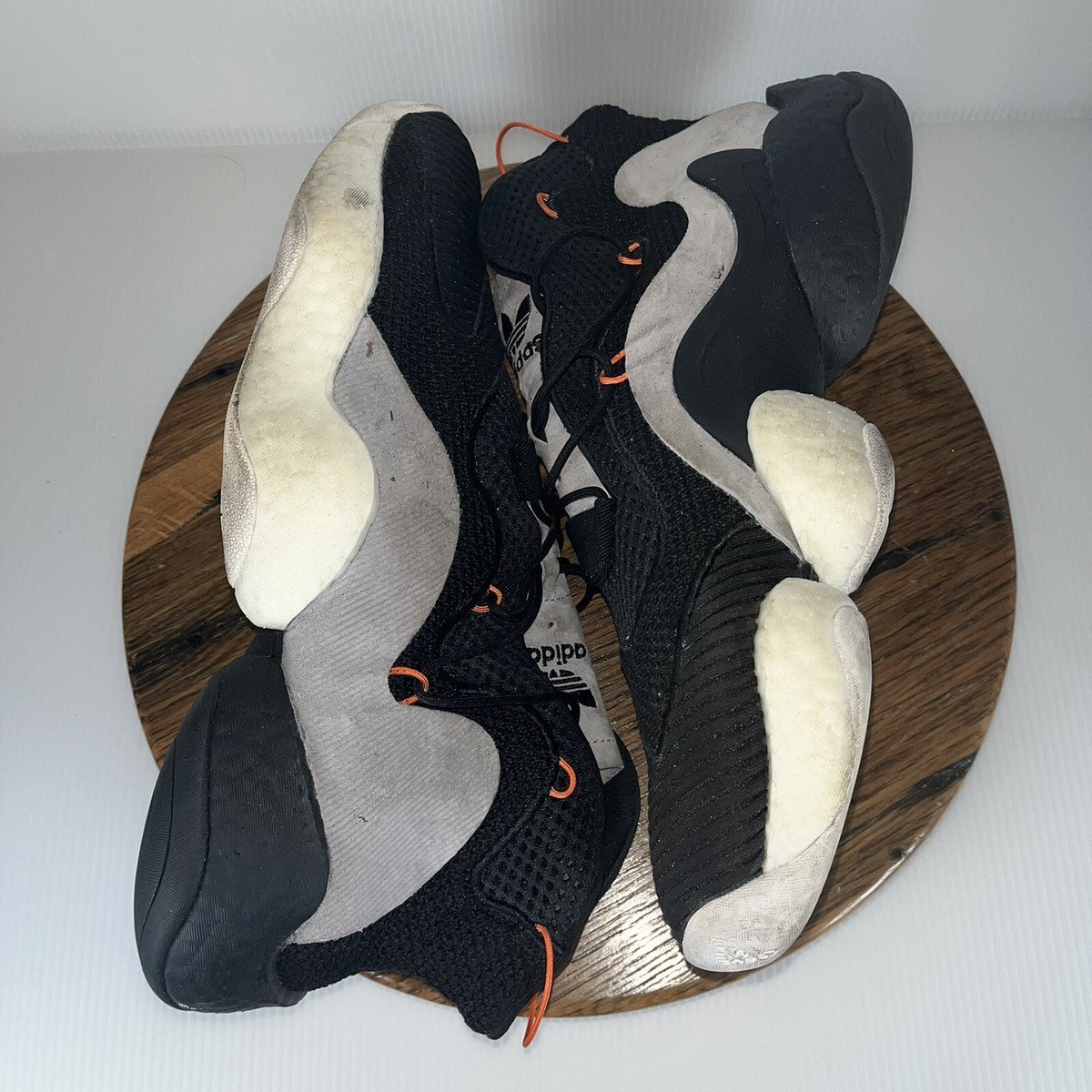 Adidas Crazy BYW SIze 12 Black Orange Carbon Mens Boost