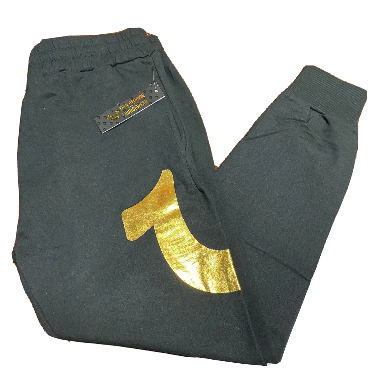 Black chain cheap joggers