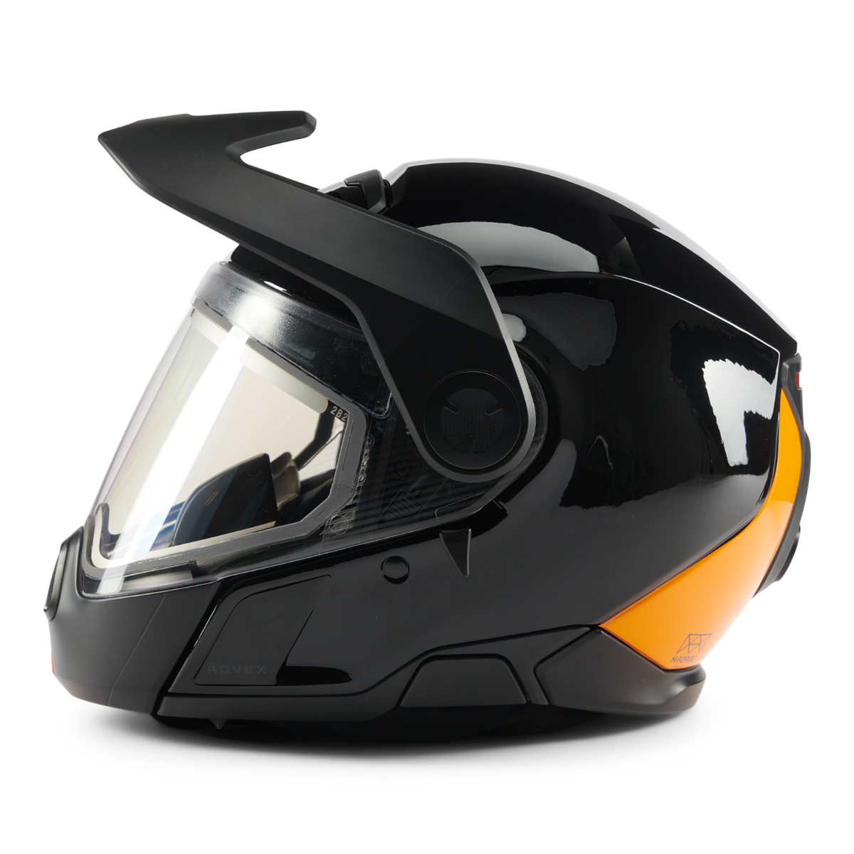 Ski-Doo OEM Advex Sport Radiant Snowmobile Helmet Black/Orange 2XL