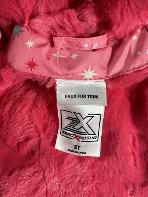 Zeroxposur | Midweight Fur Lined Hooded Puffer Jacket | Pink