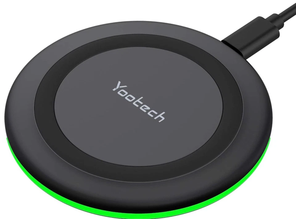 YOOTECH 7.5W Wireless Charger for Apple iPhone & Samsung Galaxy - Black (F500) - Image 2 of 4