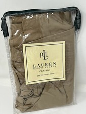 Ralph Lauren 100 Cotton Pillow Sham 20x26 Camel new open package