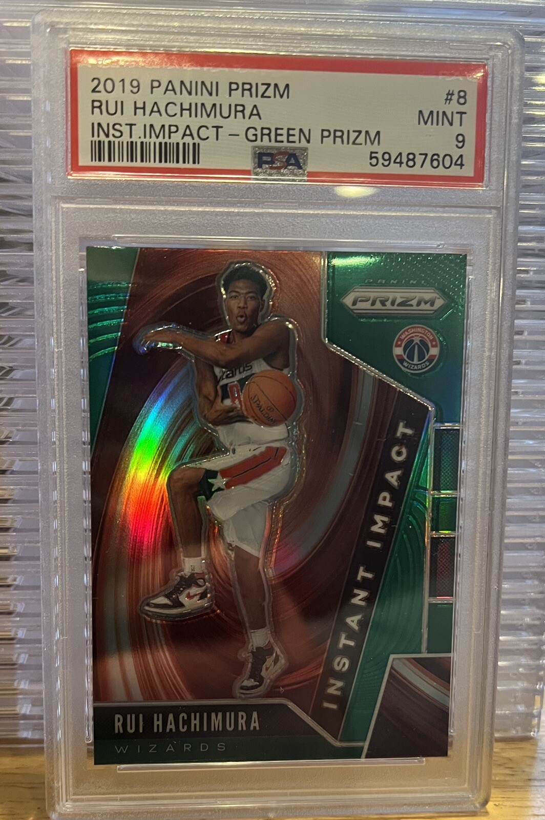 2019 Panini Prizm Green Rui Hachimura RC PSA 9⭐️