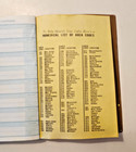 ADDRESS TELEPHONE BOOK Vintage 1960s Vinyl Dynamic Printing 94pp Map Zip Codes — photo 5