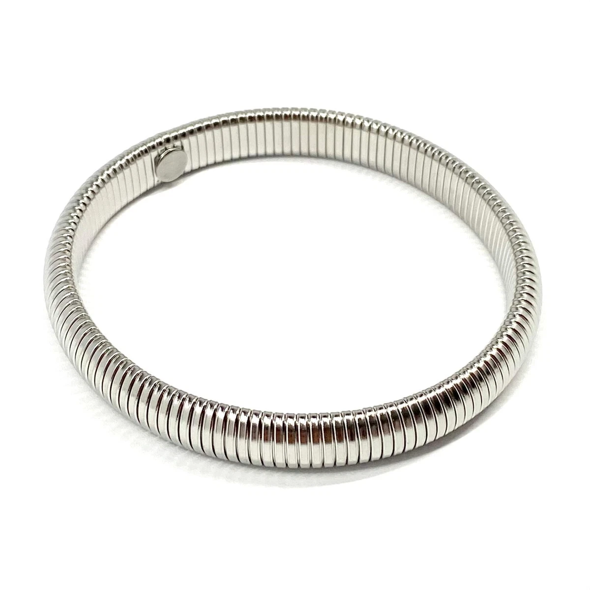 Titanium Silver Bangle Fashion Bracelets for sale | eBay