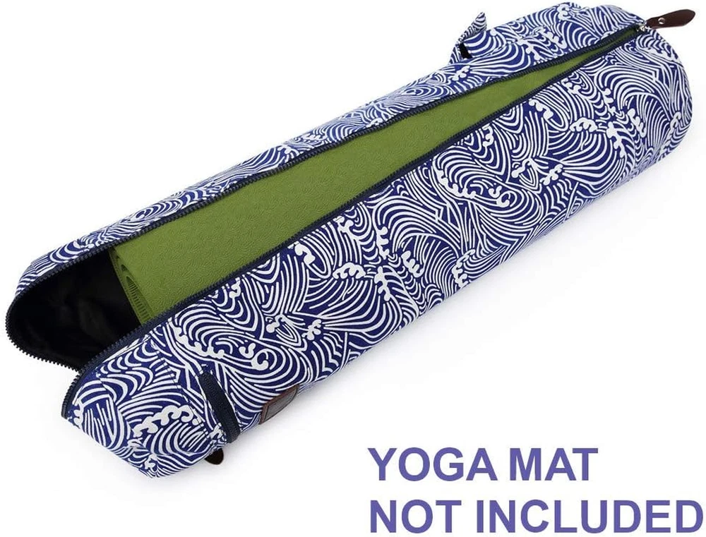 Sleek Full-Zip Yoga Mat Bag with Dual Storage Pockets for Easy Carrying