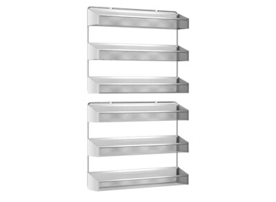 Auledio 2 Pack Spice Rack Organizer, 3 Tier Counter-top Stand 3-Tier, 3 