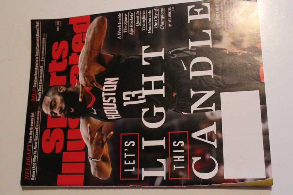 SPORTS ILLUSTRATED MAY 7, 2018 "LET'S LIGHT THIS CANDLE HOUSTON JAMES