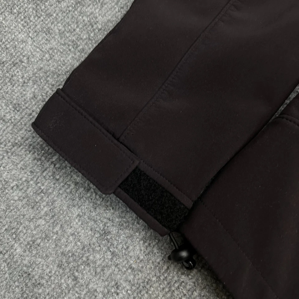 Chaqueta softshell negra Oobe para mujer XL cremallera completa forrada de lana cuello falso bolsillos con cremallera Foto 3 de 4