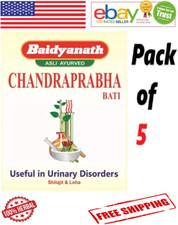 5X Baidyanath Chandraprabha Bati Ayurvedic Tablets 100 Ayurvedic 80 Tabs Each