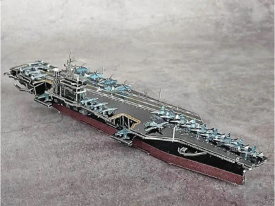 USS Theodore Roosevelt Carrier Handwerk Geschenk Laser geschnitten Puzzle Puzzle Hobby Geschenk   