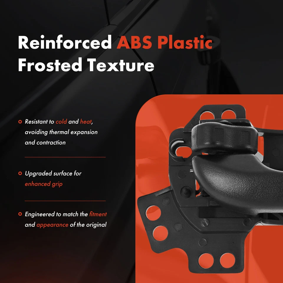 2x Manija de puerta interior negra nueva para Dodge Neon 2000-2005 Plymouth izquierda y derecha Foto 4 de 4