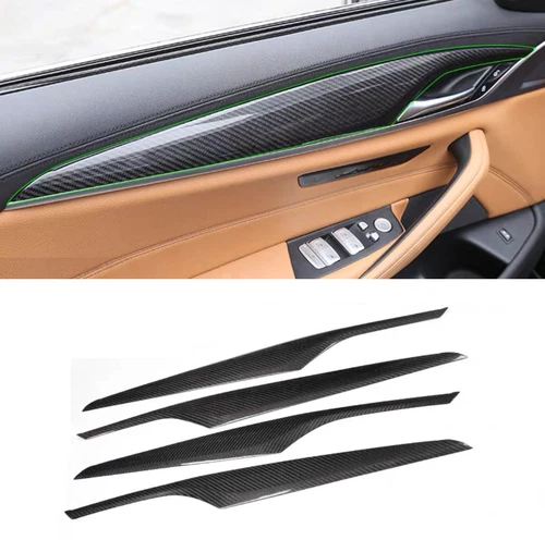 Cubierta de panel interior de fibra de carbono real 9 piezas para BMW Serie 5 G30 2018+ LHD - Imagen 8 de 17