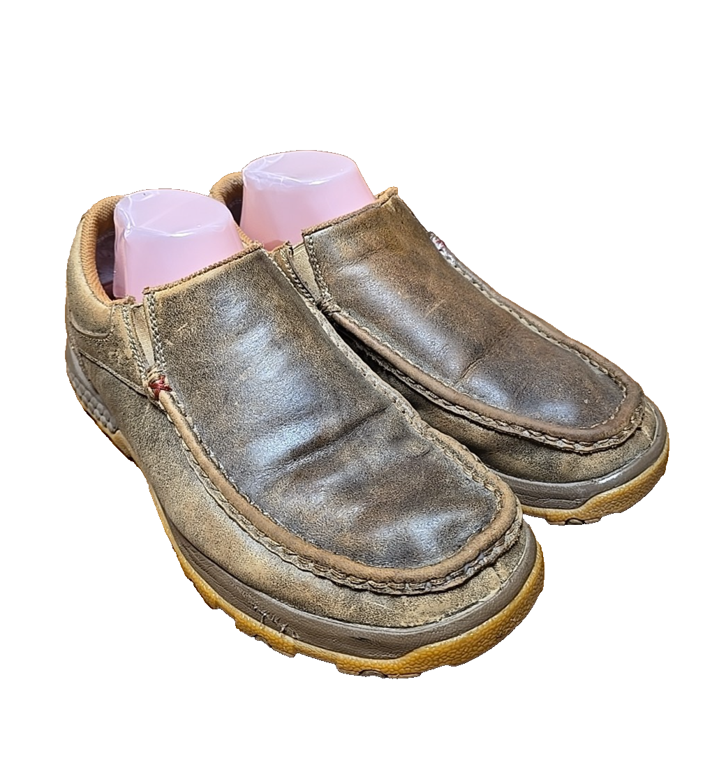 Twisted X MXC0003 Brown Leather Slip On Moccasin Driving  display picture 1
