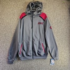 Giacca termica Majestic NBA Miami uomo media alta full zip con cappuccio tasche NUOVA