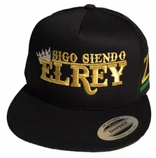 SIGO SIENDO EL REY {ZAC} GOLD ZACATECAS HAT BLACK MESH  LOGO FEDERAL MEXICO