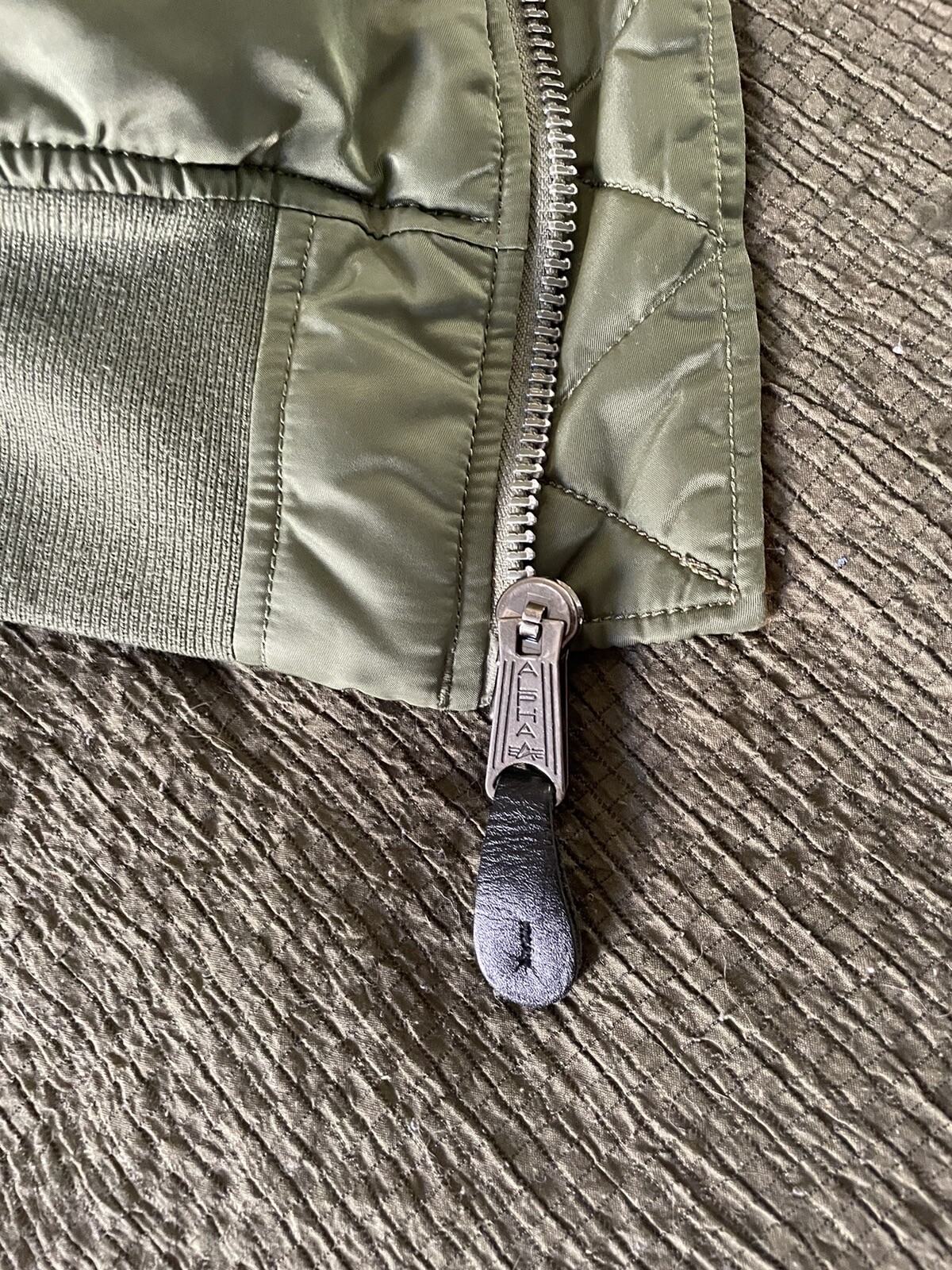 Alpha Industries S Small Men's Bomber Flight Jacket MA-1 Full Zip Reversible