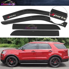 Fit for 11-19 Ford Explorer Sedan Window Visor Rain Guard Deflector w/ 3D Sport