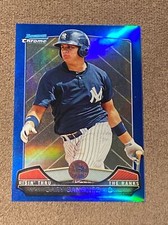 2013 Bowman Chrome Rising Through the Ranks Mini Gary Sanchez Blue Ref. 122/250