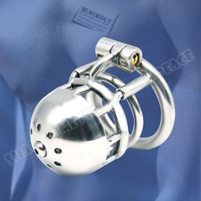 Stainless Steel Male Chastity Device Metal Chastity Cage Lock Rings Flirt