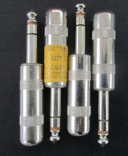 USA Made Old Stock Switchcraft 297 1/4" Stereo Cable Plugs 4 