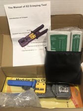 Hiija Cable Tester  RJ45 Crimp Tool Pass Through CAT6 Cat5e Cat5 Crimping Tool