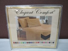 Elegant Comfort Luxury Soft Solid Bed Sheet Set 4 Piece Queen T4101193